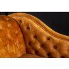 Elegantní sametová lenoška Chesterfield ve žluté barvě
