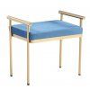 Designová zlatá lavice Lincoln 60cm Art-Deco styl