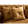 Luxusní chesterfield sedačka CONTESSA 225cm žlutá samet