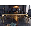 Luxusní jídelní stůl Gold Modern Barock 200cm černý
