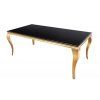 Luxusní jídelní stůl Gold Modern Barock 200cm černý