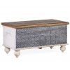 Orientální dřevěná truhla Sultan Blue 88cm