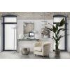 Moderní stojací lampa Silver Cage 162cm
