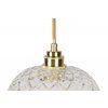 Skleněné závěsné svítidlo Crystal Gold II 120cm