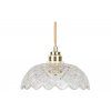 Skleněné závěsné svítidlo Crystal Gold II 120cm čiré
