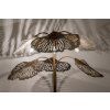 Luxusní stojací lampa Golden Leaves 166cm tři tamena