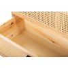 Designová komoda Grid Rattan 97cm kovová podstava