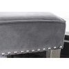 Luxusní chesterfield lavice Modern Barock Royal 165cm šedá samet