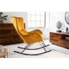 Designové houpací křeslo Swing žluté