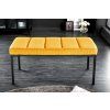 Designová čalouněná lavice Boutique žlutá 80cm