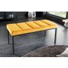 Designová čalouněná lavice Boutique žlutá 80cm