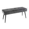 Stylová čalouněná lavice Boutique 100cm šedá textura