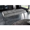 Stylová čalouněná lavice Boutique 100cm šedá textura