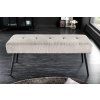 Stylová lavice Boutique 100cm světle šedá manšestr