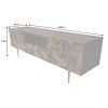 Stylový TV stolek Art Finish 160cm z masivu palisandr