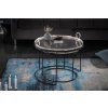 Designové orientální stolky Blend III set 2 stříbrné