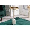 Designový stolek Trayful 55 cm mramor a kov vintage styl