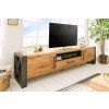 Industriální TV stolek THOR 200cm masiv divoký dub