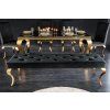 Luxusní čalouněná lavice Gold Modern Barock 170cm černá samet