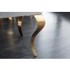 Luxusní čalouněná lavice Gold Modern Barock 170cm šedá samet