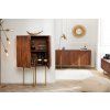 Designový Art-Deco příborník Gold Carltone 160cm mango