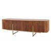 Designový Art-Deco televizní stolek Gold Carltone 160cm mango