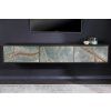 Stylový nástěnný TV stolek Soul 160cm dýha přírodní kámen