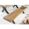 Masivní jídelní lavice Thor Pine 200cm vintage braun industriální
