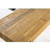 Masivní jídelní lavice Thor Pine 200cm vintage braun industriální