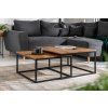 Set 2 odkládacích stolků Element palisandr moderní