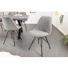 Designová židle Scandinavia šedý manšestr