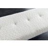 Stylová čalouněná lavice Boutique 100cm bílá bouclé