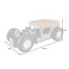 Stylový barový konferenční stolek Hot Rod 165cm mango