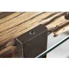 Stylový konzolový stolek Barracuda 150cm teak skleněná deska