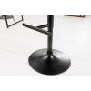 Designová barová židle Comfort 100-121cm tmavě šedá samet