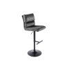 Designová barová židle Comfort 100-121cm tmavě šedá samet