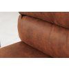 Designová barová židle Comfort hnědá 100-121cm mikrovlákno