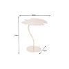 Elegantní stolek Leaf Ginkgo 53 cm zlatý interiérový doplněk