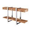Stylová konzola Barracuda 140cm teak/nerez