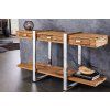 Stylová konzola Barracuda 140cm teak/nerez