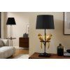 Designová stolní lampa Parrots 75cm černá-zlatá