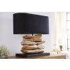 Moderní stolní lampa Riverine 55cm černá