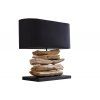 Moderní stolní lampa Riverine 55cm černá