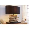 Moderní stolní lampa Riverine 55cm černá