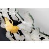 Designové nástěnné zrcadlo Ginkgo 95cm stříbrno-zlaté