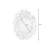 Designové nástěnné zrcadlo Ginkgo 95cm stříbrno-zlaté