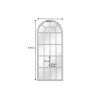 Černé nástěnné zrcadlo Castillo 140cm