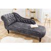 Luxusní sametová lenoška Chesterfield 170cm šedá