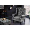 Stylový prošívaný taburet Chesterfield