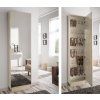 Moderní úzký botník Cloe Mirror vysoký 208cm se zrcadlem